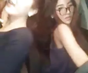 Montón porrno gratis de chicas de niño señora bailando en un atasco de tráfico
