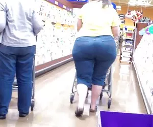 Impresionantes caderas amplias culo jugoso Amazonas blanco bbw.