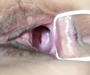 Cuello quiero ver videos pornográficos uterino Linda de mi girlfend japonés en el enorme agujero