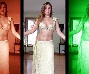 Bailarines de vientre hermosos, imponentes, preciosos, tetonas