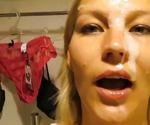Alemana amateur rubia peluda follada en el vestuario