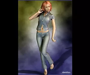Contactos de sexo chica 3d vestido en denim
