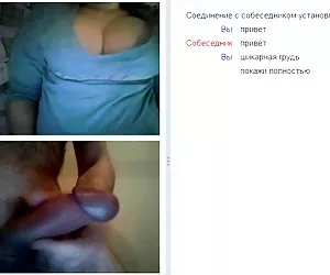 Chat chica con coño de labios grandes de enormes tetas y mi dickflash