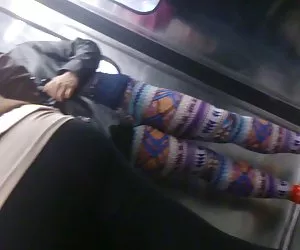 Rica pepa en el metro