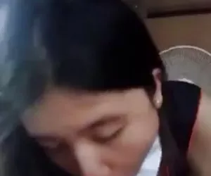 Amateur teen asiática con crema