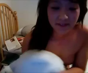 Estudiantes chinos de mujer joven