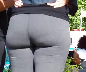 Spandex videoporn botín gris