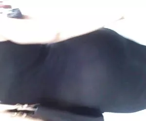 Ver a través del tanga vestido negro rosa